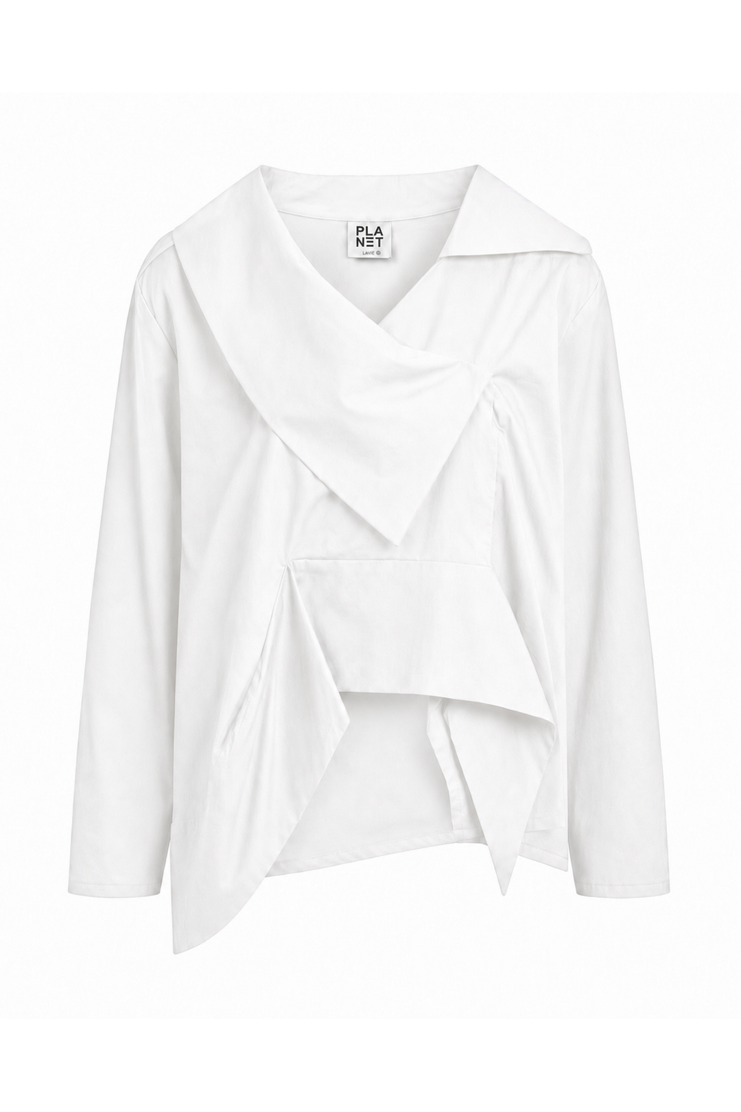 Cotton Origami Shirt - White