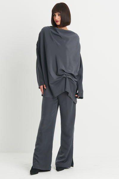 Peachskin Drape Tunic