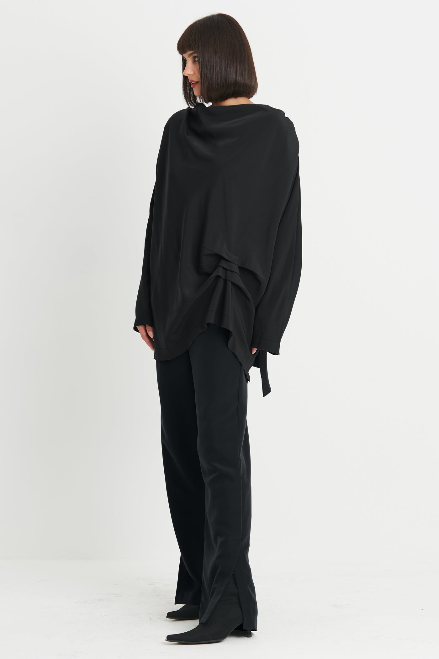 Peachskin Drape Tunic