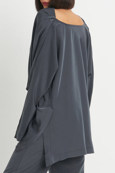 Peachskin Drape Tunic