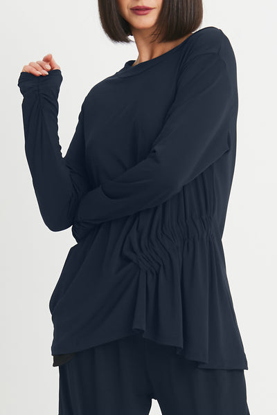 Matte Jersey Scrunchy Top