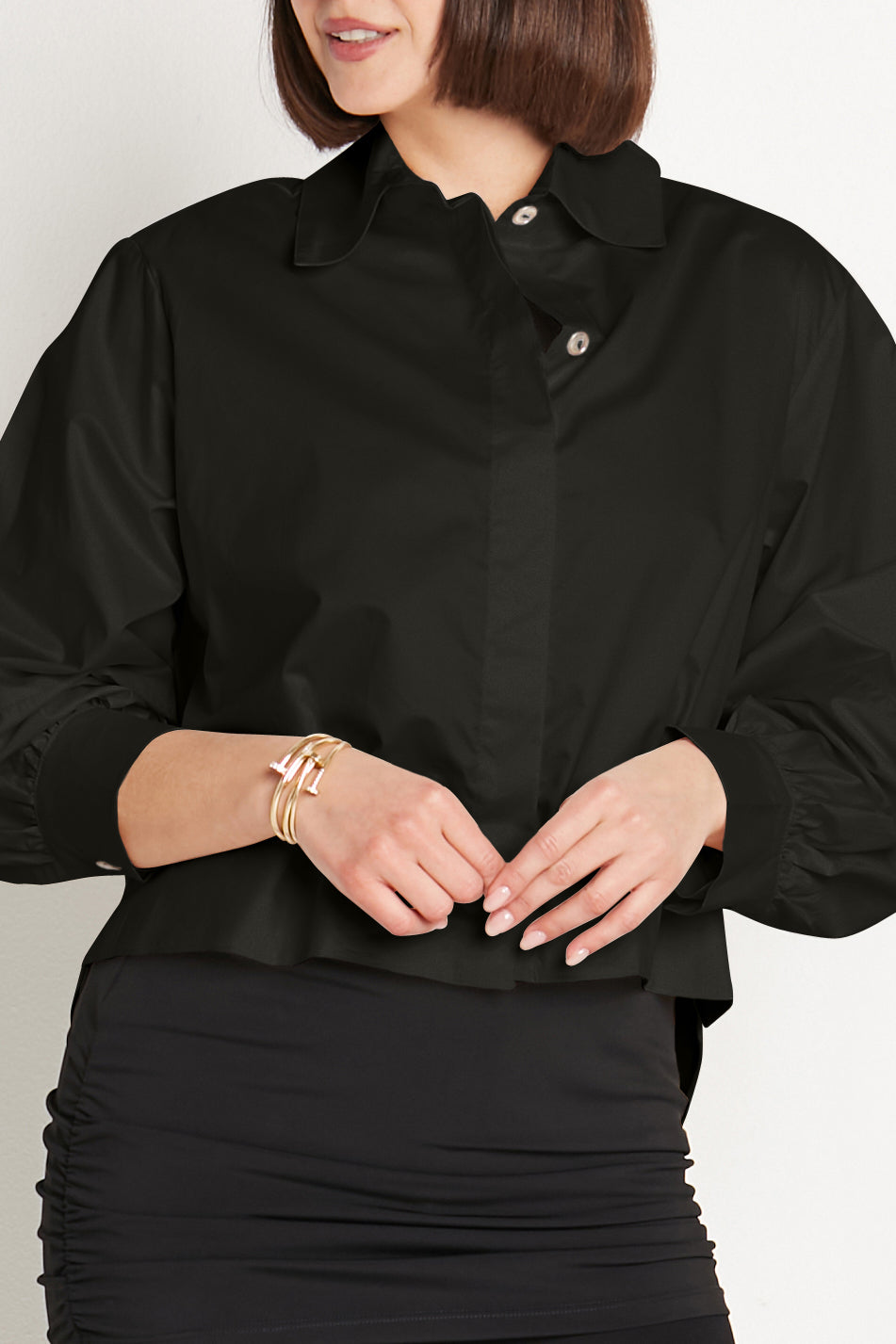 Cotton Puffy Sleeve Shirt