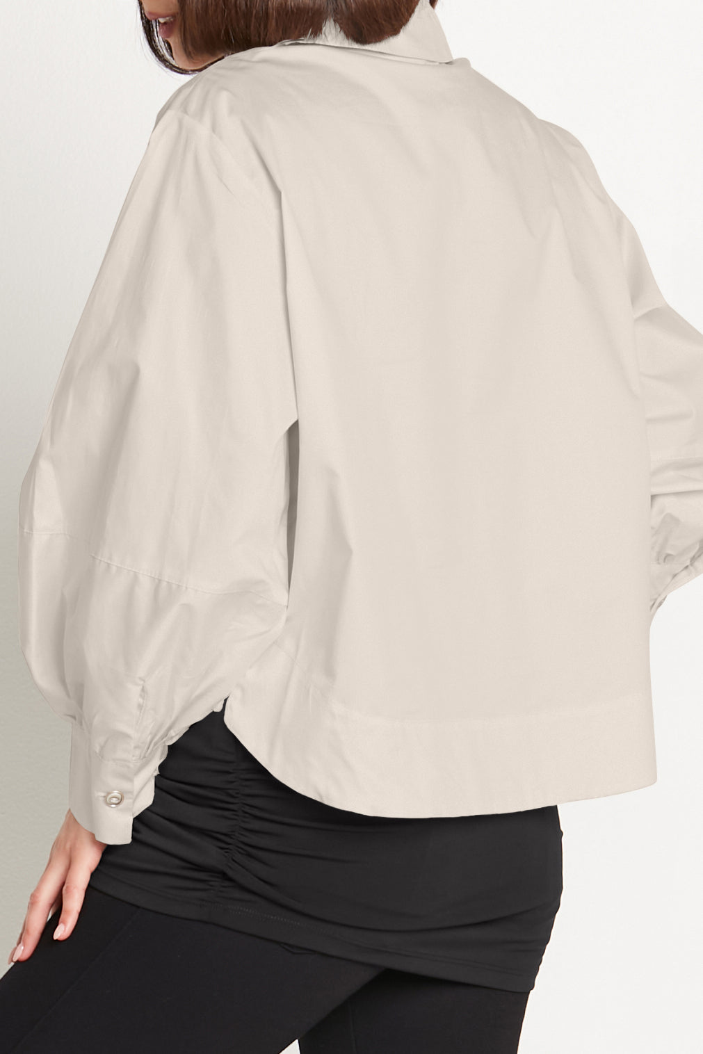 Cotton Puffy Sleeve Shirt