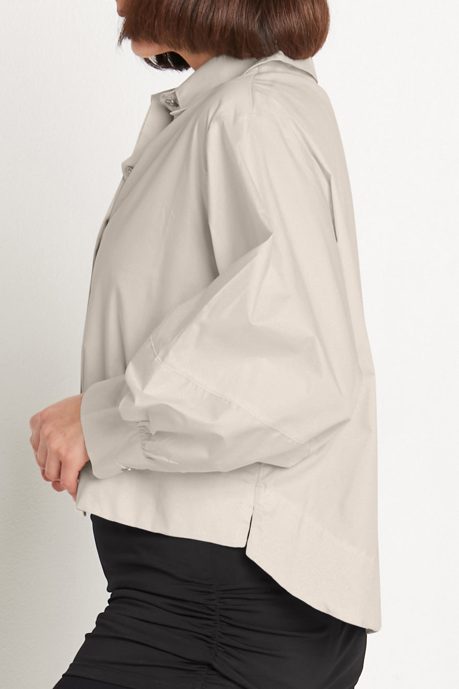 Cotton Puffy Sleeve Shirt