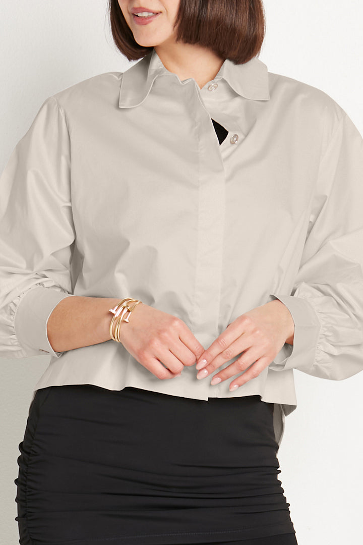 Cotton Puffy Sleeve Shirt