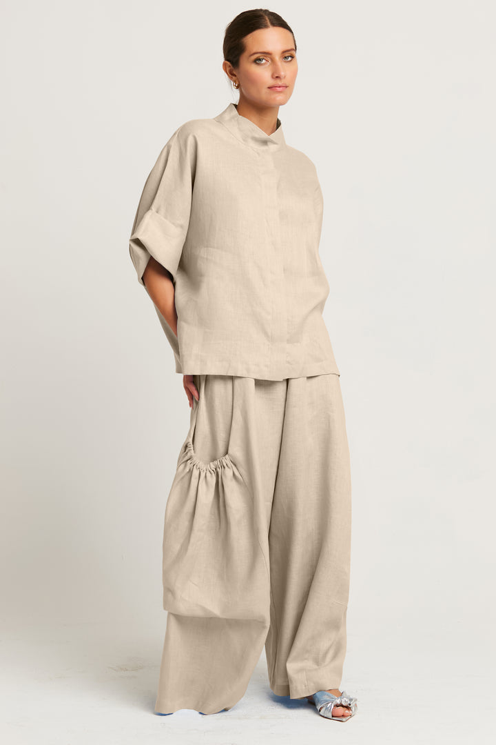 Linen Big Pocket Pant