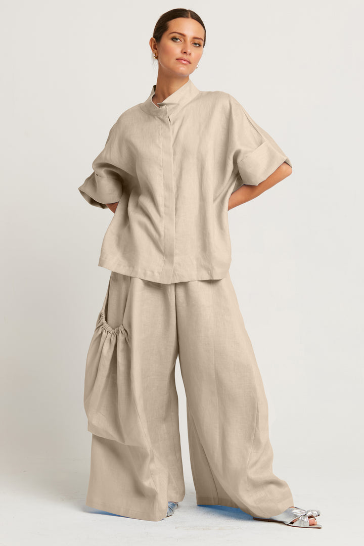 Linen Big Pocket Pant