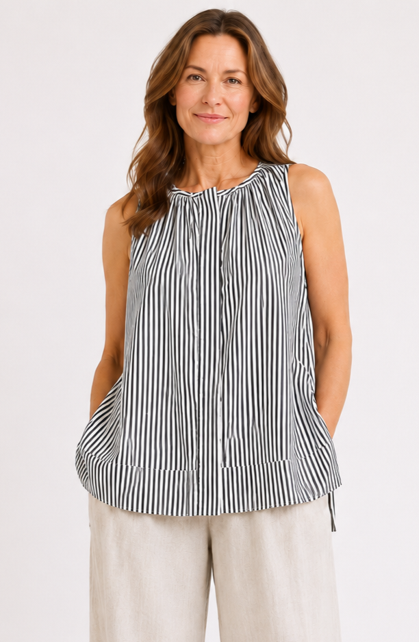 Cotton Swing Tank - Bold Stripe