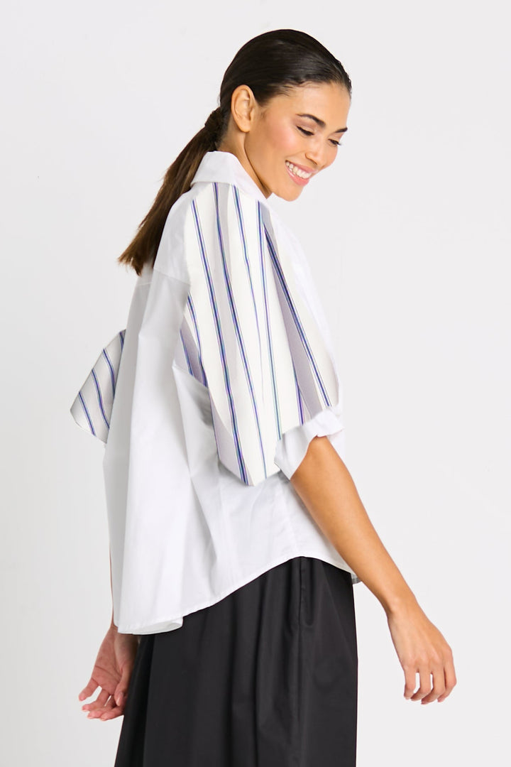 Cotton Balloon Sleeve Shirt