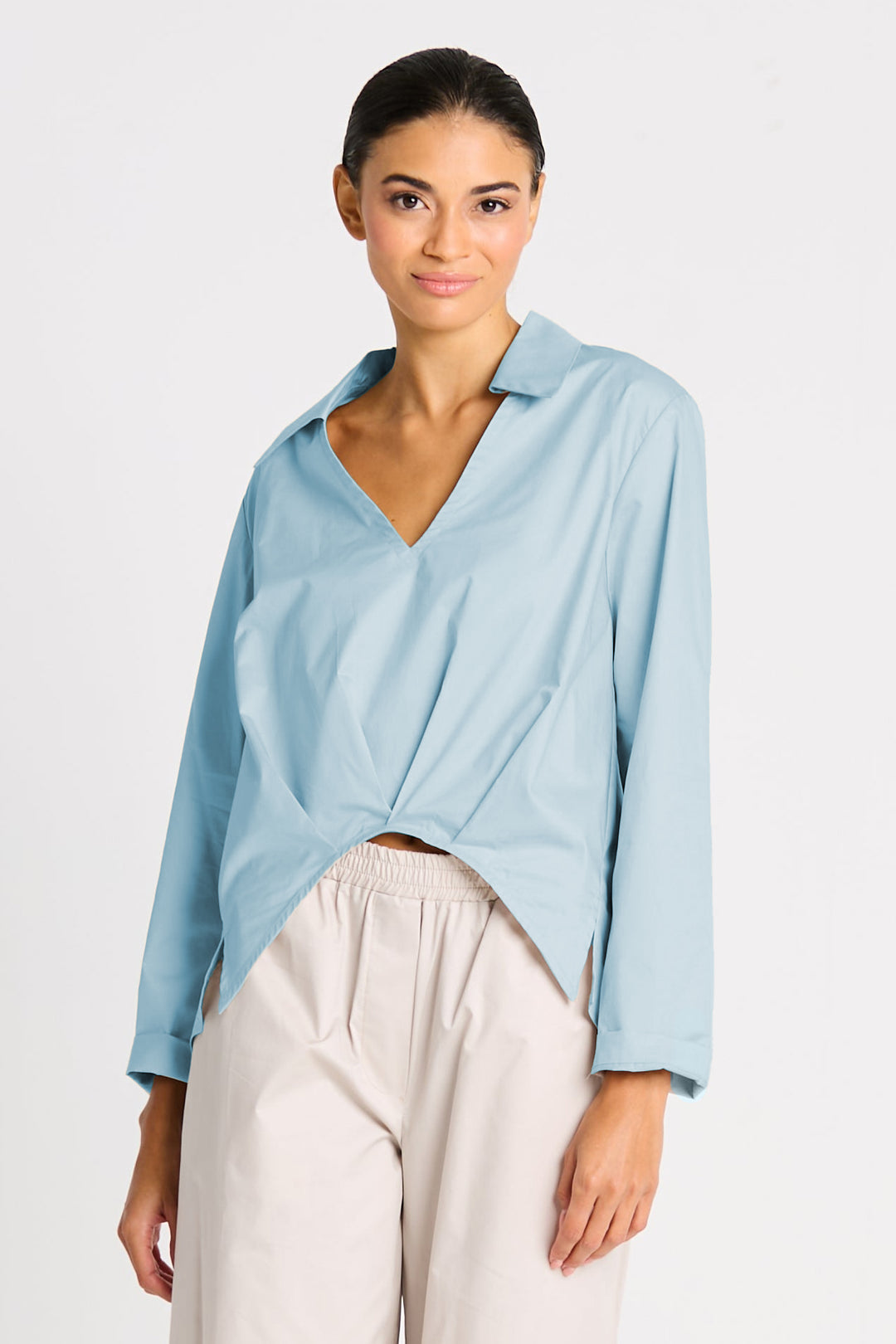 Cotton Half Moon Shirt