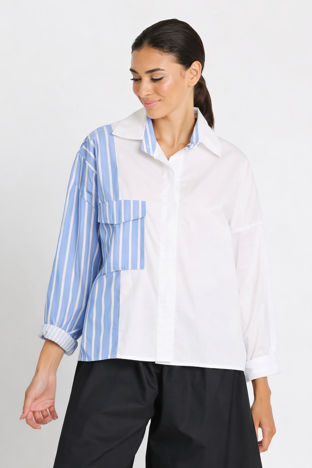 Cotton Cargo Pocket Shirt