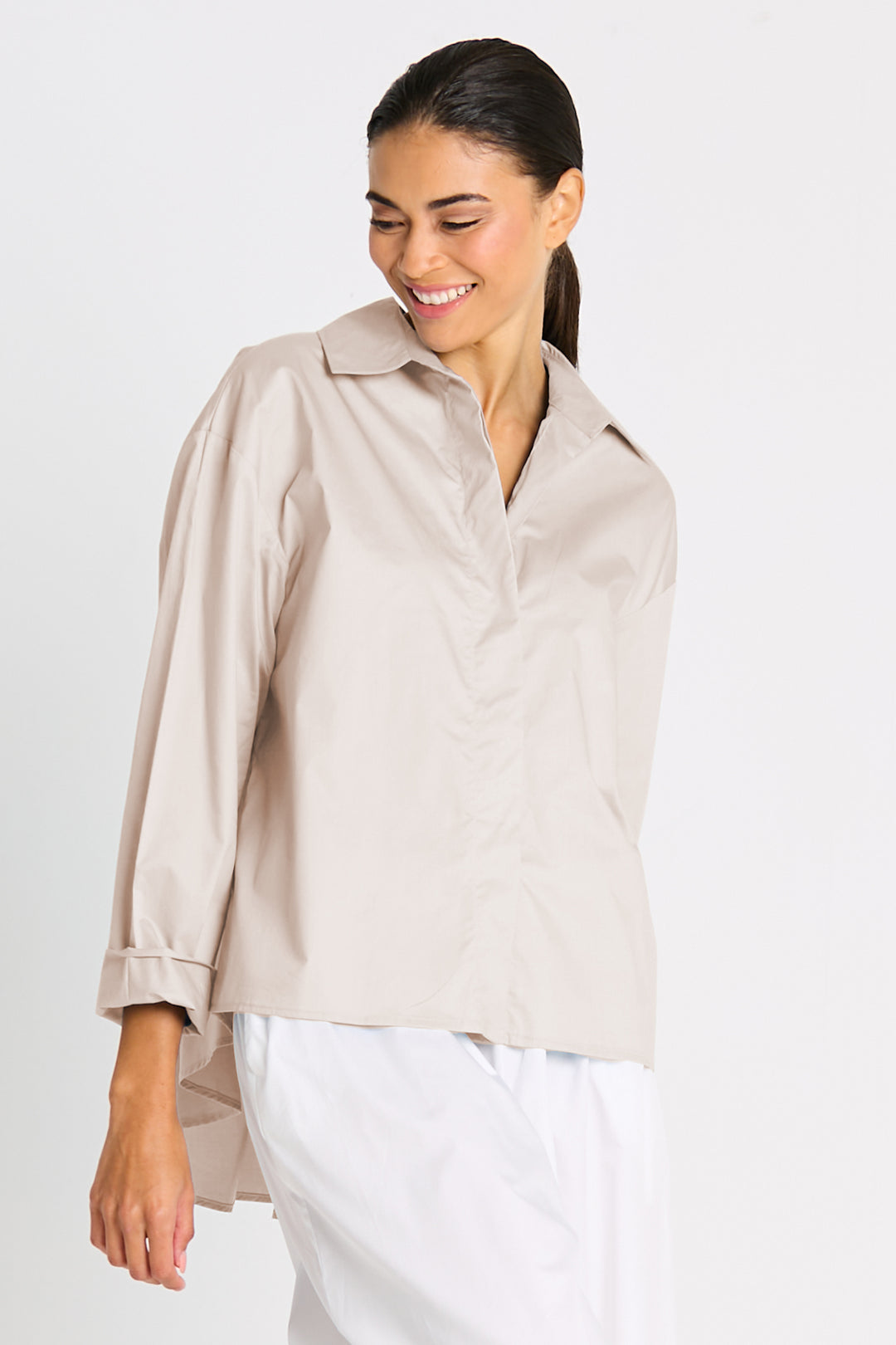 Cotton Swing Back Shirt