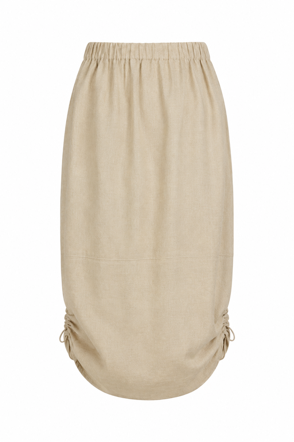Linen Bungee Skirt - Fawn