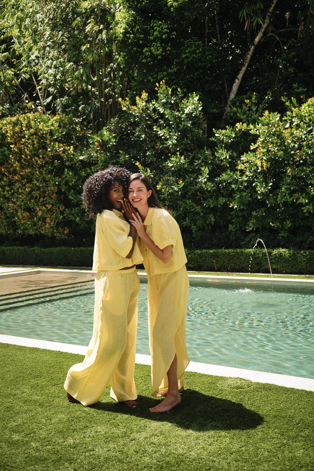 Linen Everyday Crop - Banana