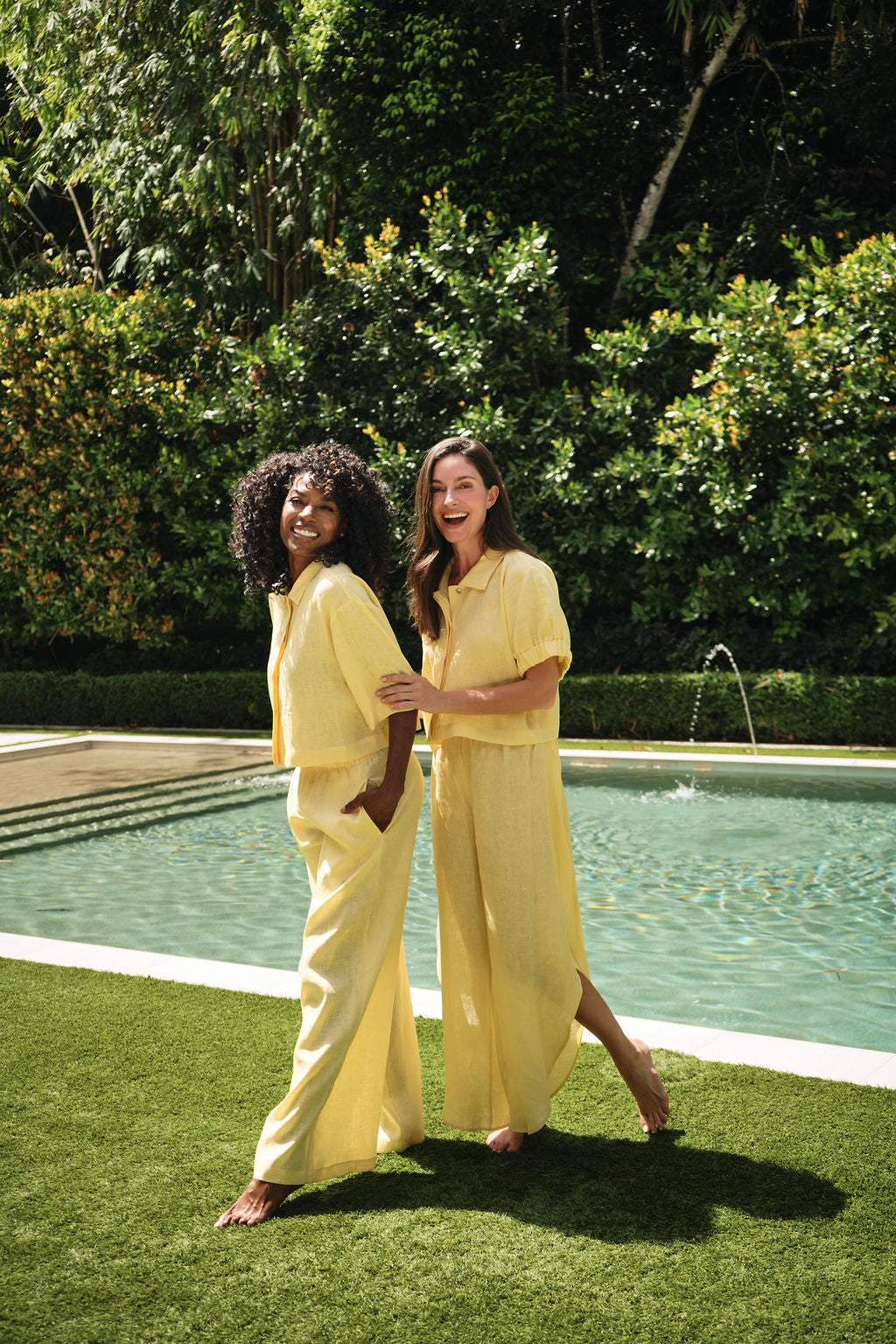 Linen Everyday Crop - Banana