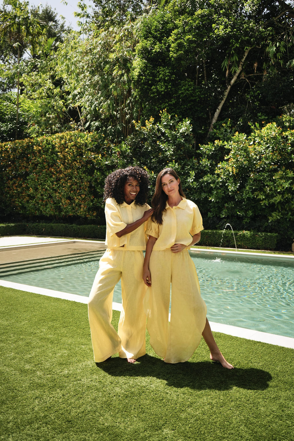 Linen Everyday Crop - Banana
