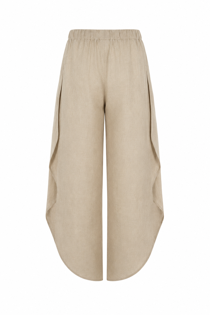 Linen Petal Pants - Fawn