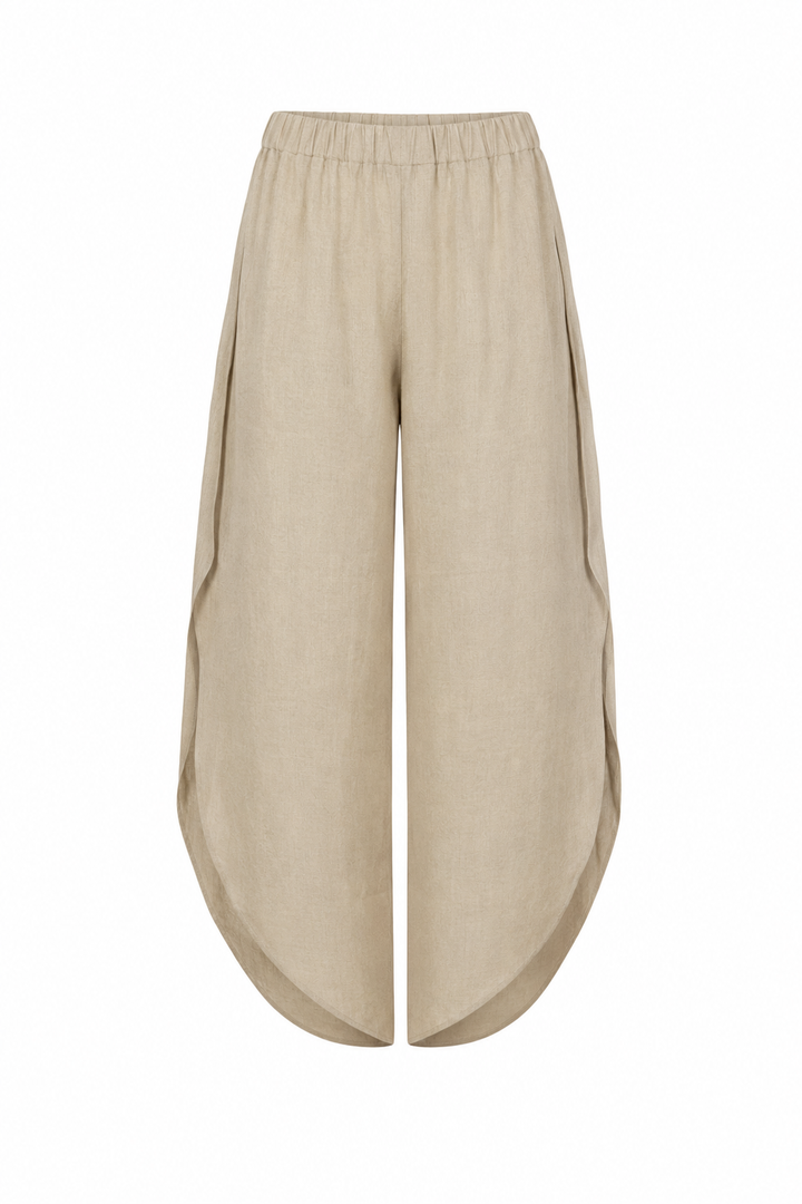 Linen Petal Pants - Fawn
