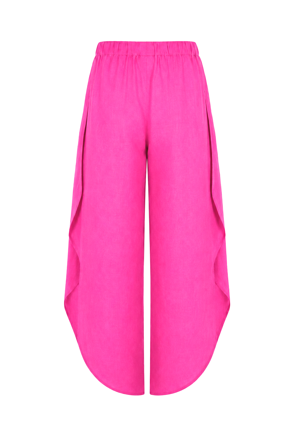 Linen Petal Pants - Fuchsia