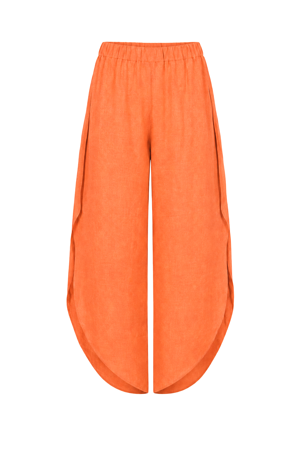 Linen Petal Pants - Orange