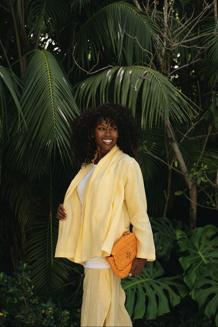 Linen Perfect Duster - Banana
