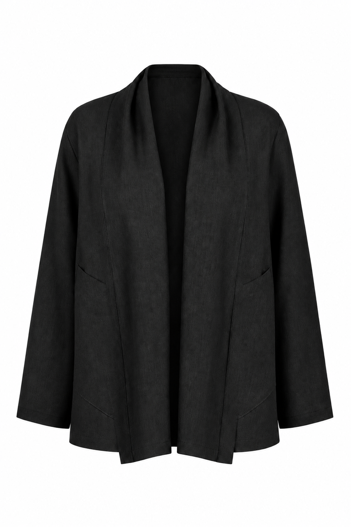 Linen Perfect Duster - Black