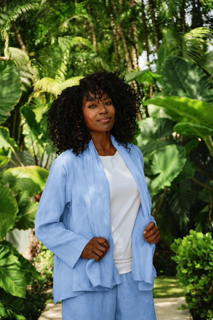 Linen Perfect Duster - Chambray