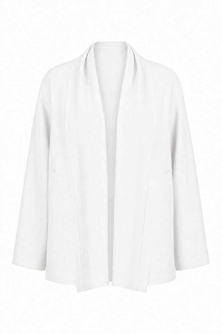 Linen Perfect Duster - White