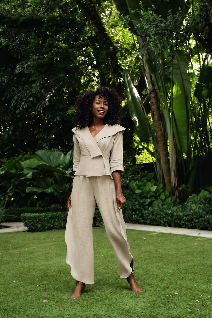 Linen Harbor Jacket - Fawn