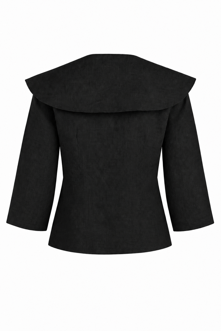 Linen Harbor Jacket - Black