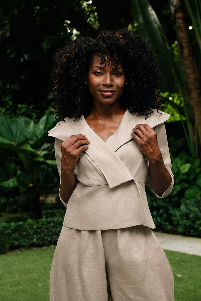 Linen Harbor Jacket - Fawn