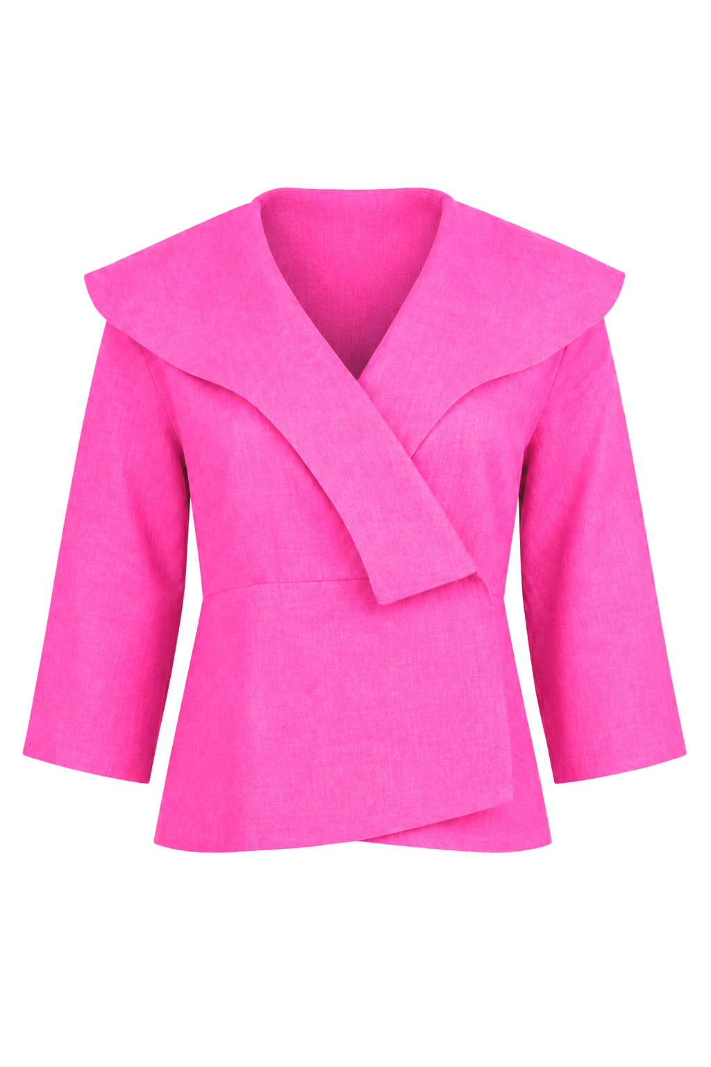 Linen Harbor Jacket - Fuchsia