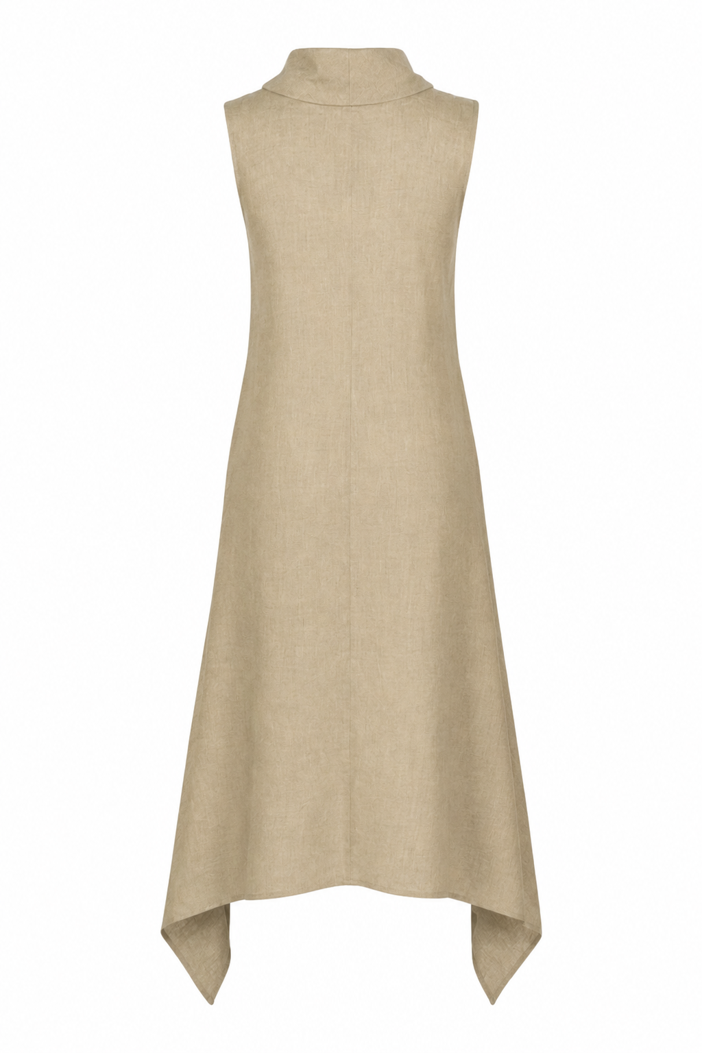 Linen Arch Dress - Fawn