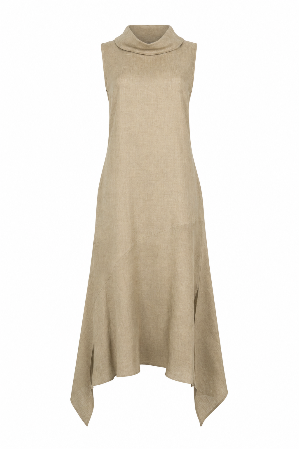 Linen Arch Dress - Fawn