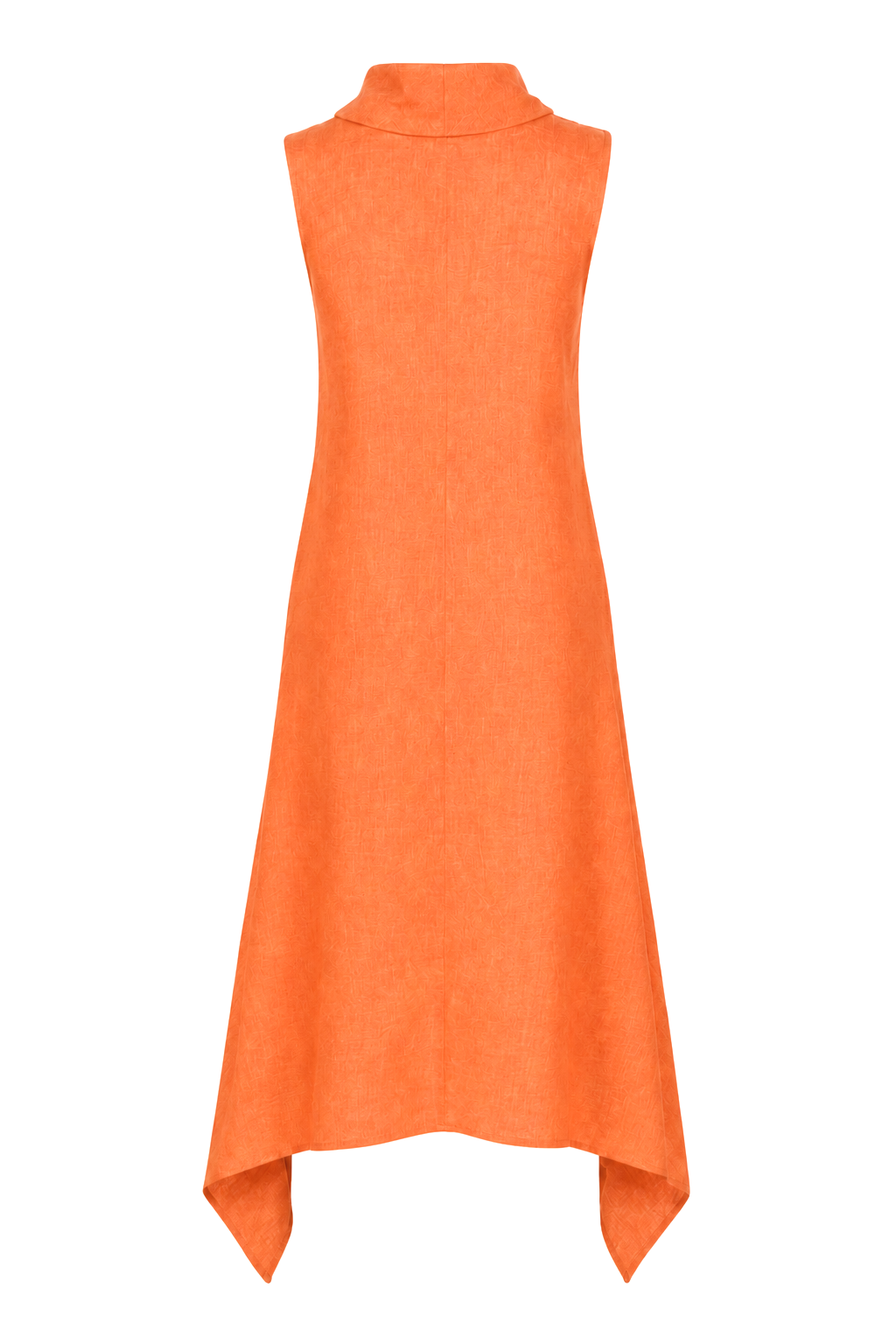 Linen Arch Dress - Orange
