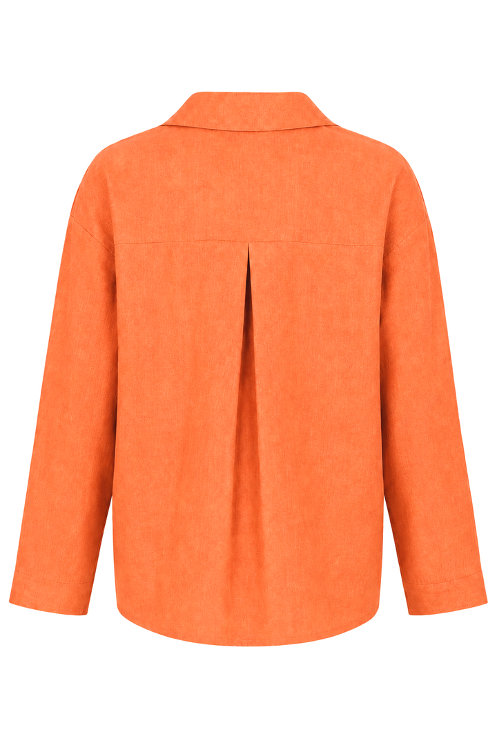 Linen Lina Shirt - Orange