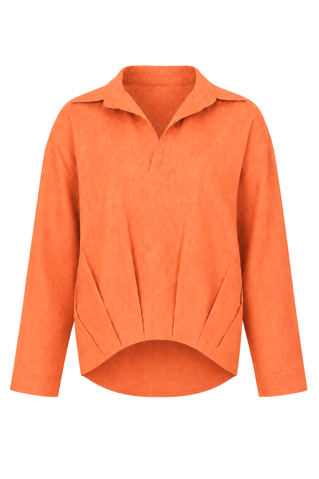 Linen Lina Shirt - Orange
