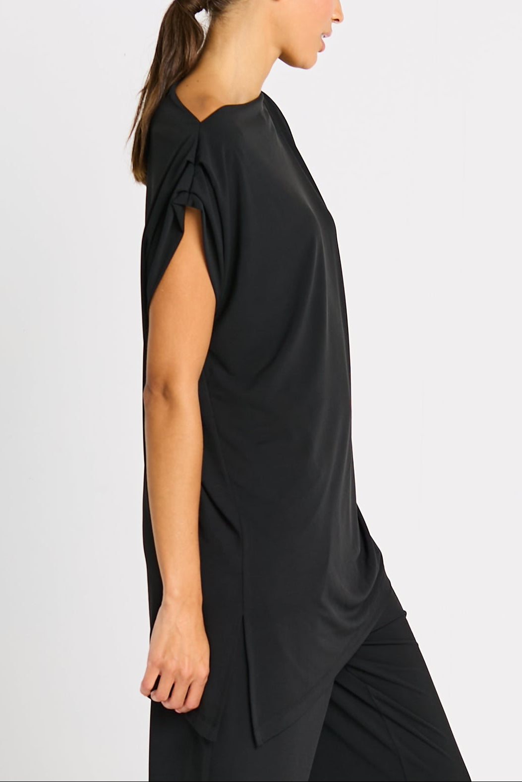 Matte Jersey Ruched Top