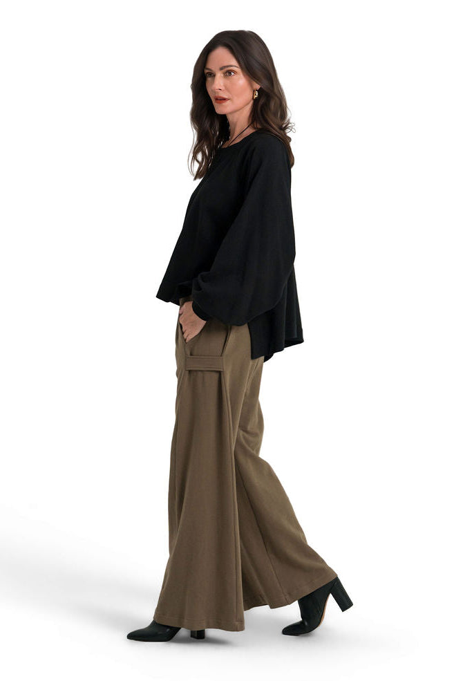 French Terry Side Tab Pants - Turtle