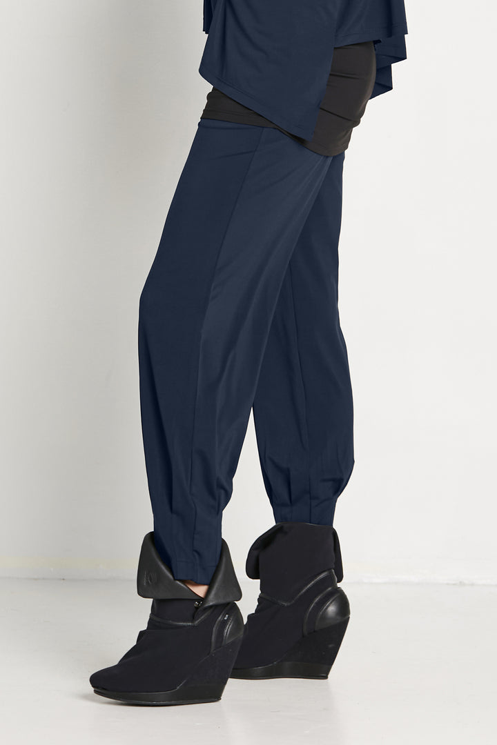 Matte Jersey Pinched Pleat Pants