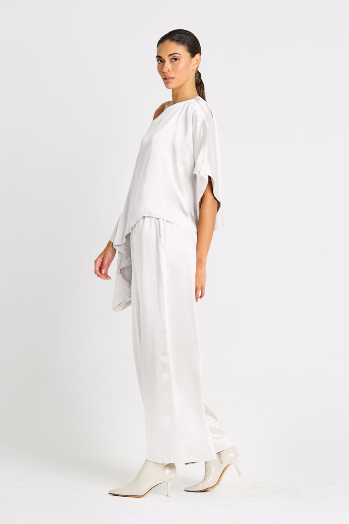 Holiday Sateen Off the Shoulder Blouse