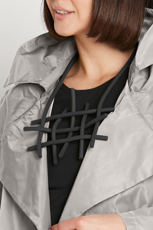 HashTag Necklace - Neoprene Black