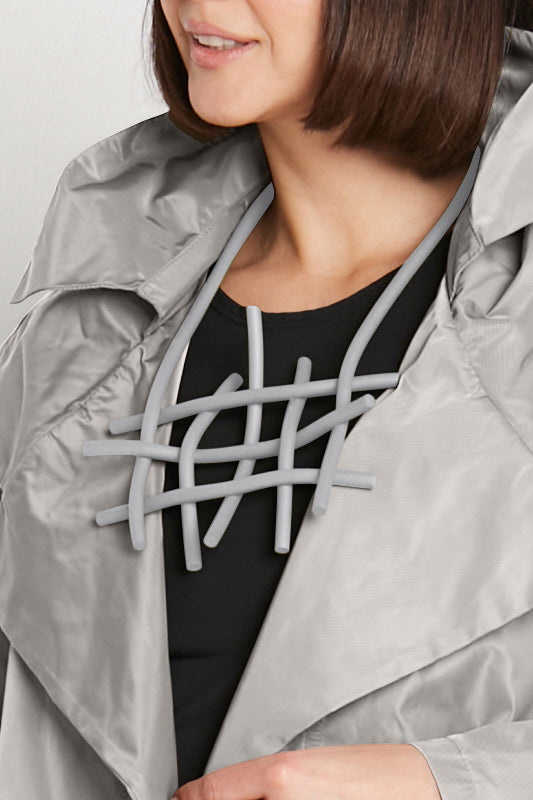 HashTag Necklace - Neoprene Grey
