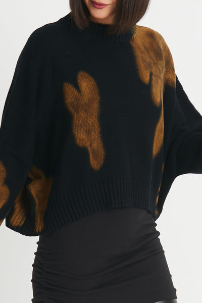 Pima Cotton Bleached Crewneck Sweater