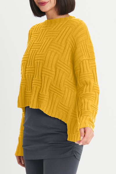 Cotton Weavie Crewneck Sweater