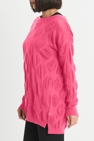 Pima Cotton Jacquard Boatneck Sweater