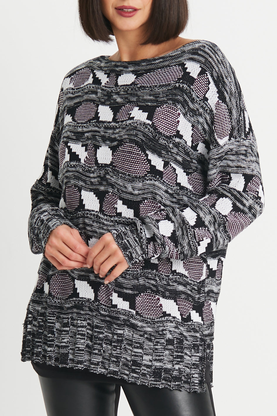 Pima Cotton Multi Stitch Boatneck Rib