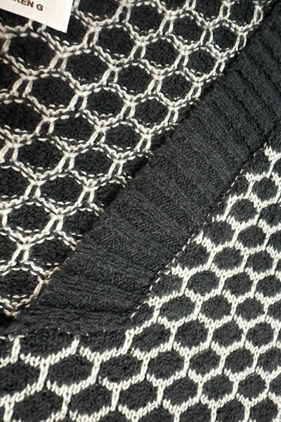 Cotton Bee Hive Sweater Vest