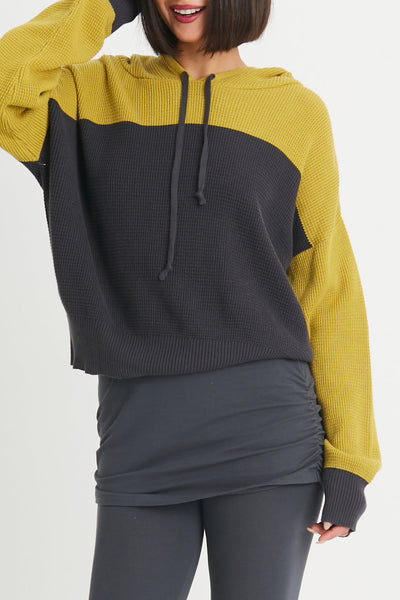 Cotton Waffle Hoodie