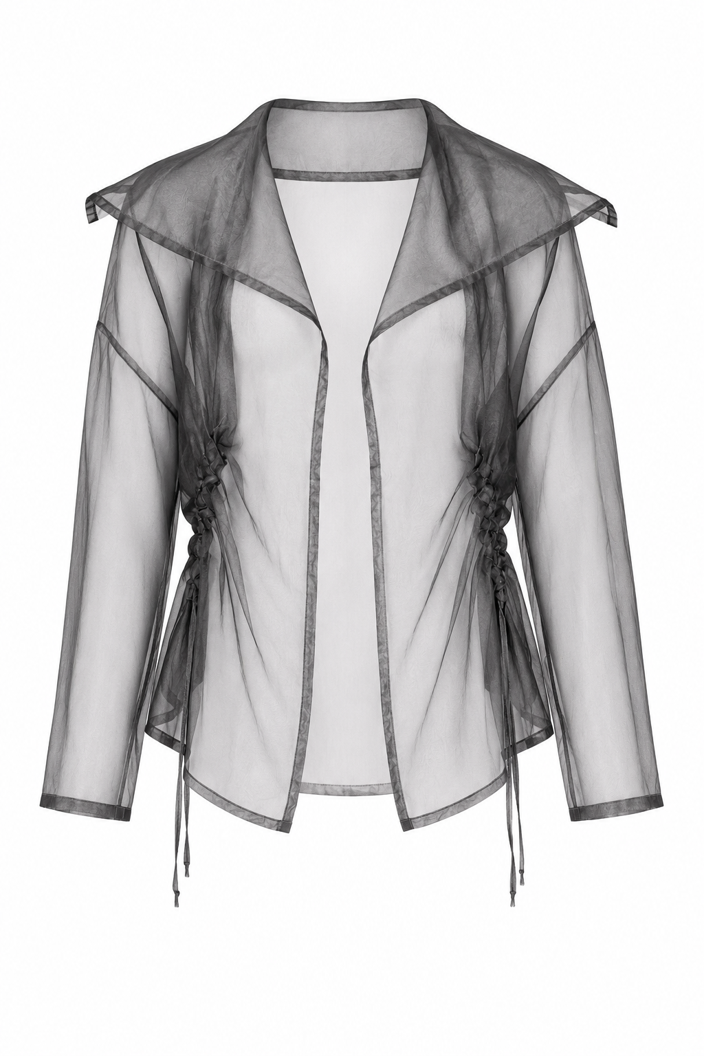 Organza Drawstring Jacket - Lava